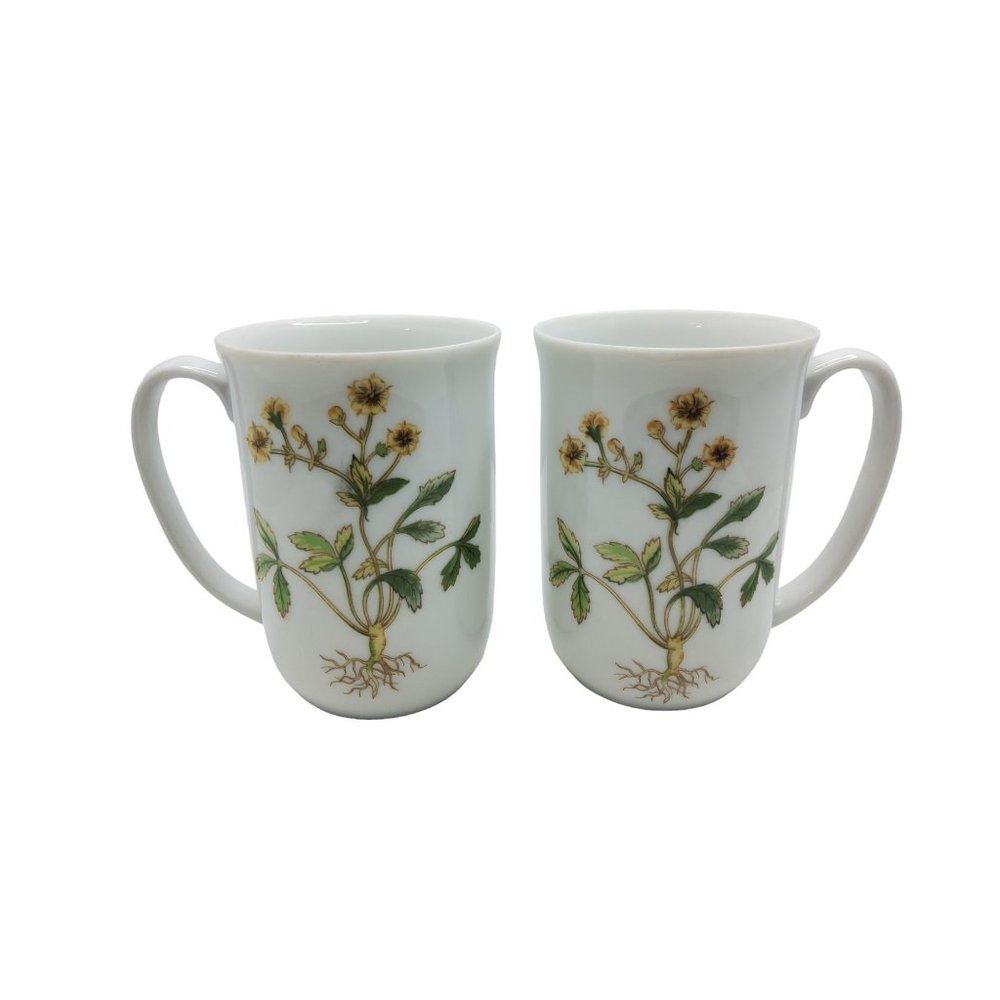 vintage horchow collection saxifraga guem porcelain floral design coffee/tea cup